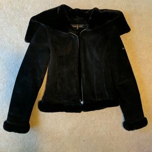 Baby Phat Women's Size Small Black Leather Coat